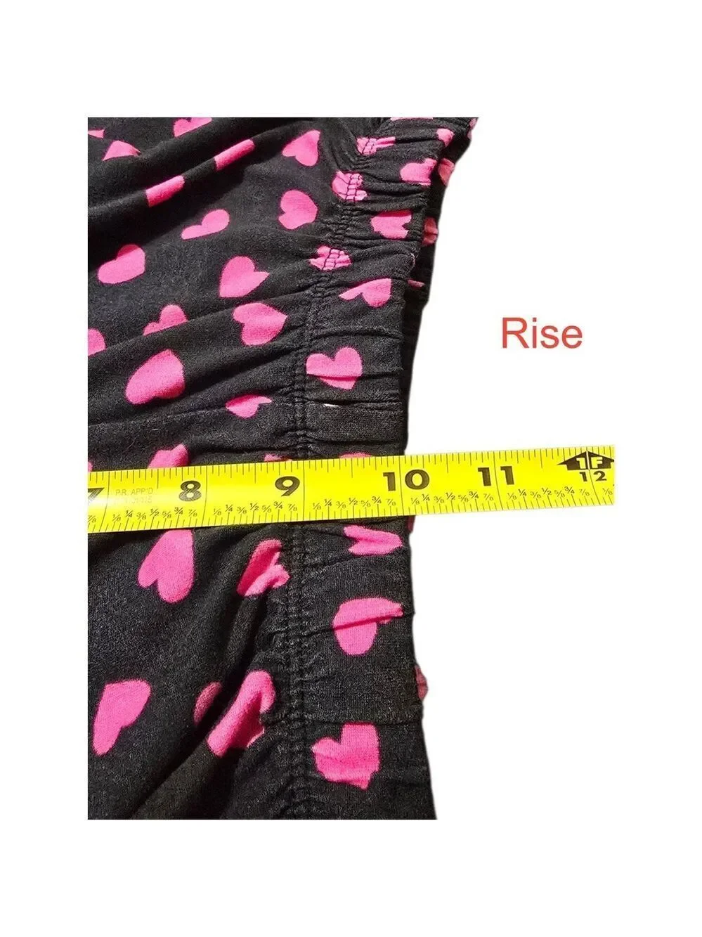 Kate Spade Pink Hearts Long Sleeve Notch Collar Long Pajama Set Sz S